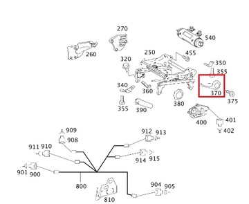 MERCEDES W169 W245 SPRINTER 906 PÁKA REGULACE SEDADLA