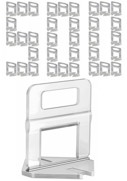 KLIPS 500szt. KLIPSÓW 1mm 1.0mm DO SYSTEM POZIOMOWANIA UKŁADANIA PŁYTEK