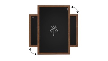 Доска ВОДОНЕПРОНИЦАЕМАЯ черная 150х100 + мел