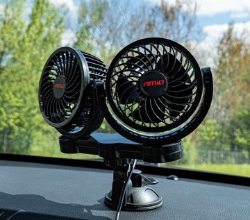 АВТОМОБИЛЬНЫЙ ВЕНТИЛЯТОР 24 В МОЩНЫЙ ДВОЙНОЙ ВСАСЫВАЮЩИЙ КОЛПАЧОК ДЛЯ АВТОМОБИЛЯ