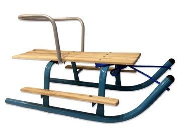 SANKI SPACEROWE Z OPARCIEM 80CM TURKUSOWE