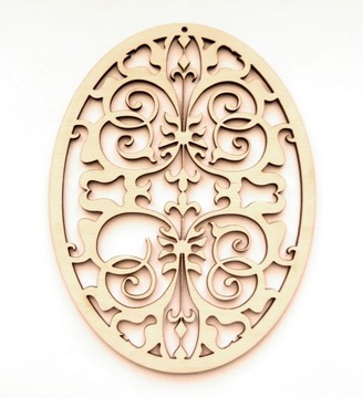 Ажурное украшение Деревянное пасхальное яйцо на окно