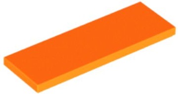LEGO PŁYTKA 2X6 GŁADKA - POMARAŃCZOWA 69729 10SZT