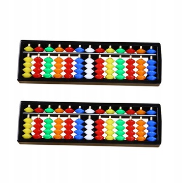 2 sztuk Matematyki Abacus 13 cyfr pręt Soroban