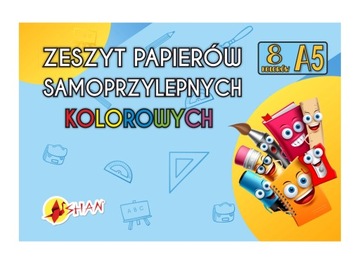 Zeszyt papierów samoprzylepny A5 8k Shan