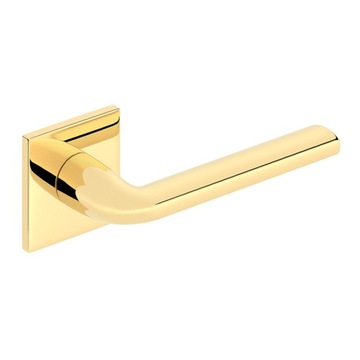 KLAMKA WEWNĘTRZNA BELLA SLIM 6mm PREMIUM kwadrat złota MOSIĄDZ BŁYSZCZĄCY