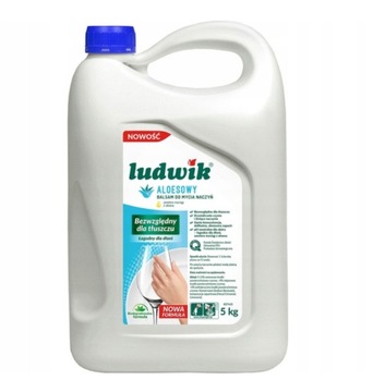 Płyn do mycia naczyń Ludwik aloesowy 5 kg balsam wydajny ALOES zapas
