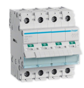 HAGER Rozłącznik modułowy FR 4P 63A SBN463