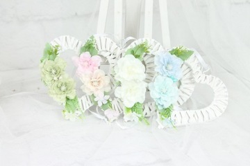 Плетеный головной убор в форме сердца, украшение для дома POWDER PINK