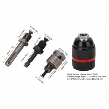 СВЕРЛИТЕЛЬНЫЙ ПАТРОН 2–13 ММ САМОЗЖИМНАЯ ГОЛОВКА