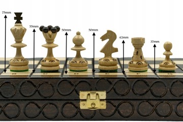 Деревянные шахматы PEARLS 35X35CM + инструкция к игре.