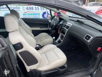 Peugeot 307 I Cabrio 2.0 16V 136KM 2004 Peugeot 307 CC CABRIOLET HARDTOP JASNE SKORY GRZANE FOTELE KLIMATYZACJA CZ, zdjęcie 5