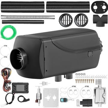 NAGRZEWNICA OLEJOWA DIESEL WEBASTO OGRZEWACZ POWIETRZA LCD PILOT 12V 8kW