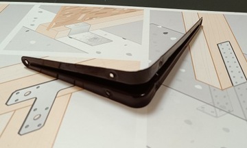 КРОНШТЕЙН УГЛОВОЙ ОПОРЫ ПОЛКА К ПОЛКЕ КОРИЧНЕВЫЙ МЕТАЛЛ 200x150MM