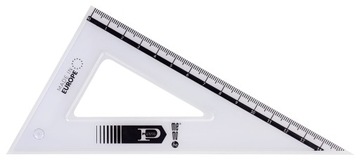 Набор геометрических квадратов, транспортир, линейка, 16 см.