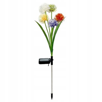 zielony Solar Flowers Decor Oświetlenie ogrodowe