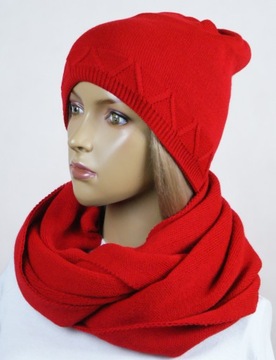 KOMPLET CZAPKA + KOMIN bez pompona # 23