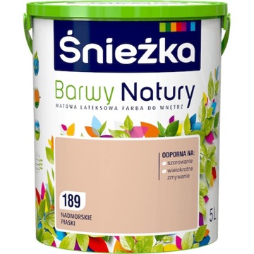 FARBA ŚNIEŻKA BARWY NATURY NADMORSKIE PIASKI 5L