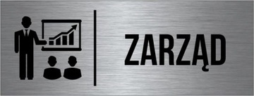 TABLICZKA Zarząd Piktogram Aluminium