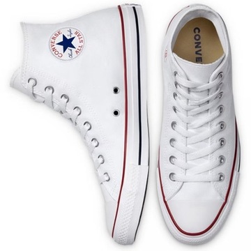 Converse buty trampki białe wysokie Hi All Star M7650 39