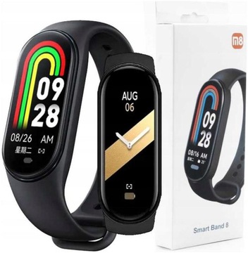 SMARTWATCH SMARTBAND M8 OPASKA PULSOMETR KROKI SMS