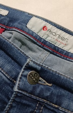Spodnie jeansowe Pionier 48 kieszonki