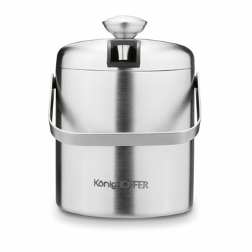 ВЕДРО ДЛЯ ЛЬДА С ДВУМЯ СТЕНКАМИ + ЩИПЦЫ