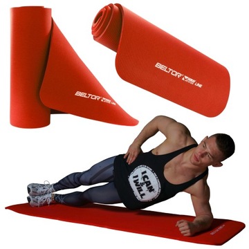 BELTOR MATA KARIMATA DO ĆWICZEŃ GRUBA 1,5CM FITNESS JOGA TURYSTYCZNA 180 CM