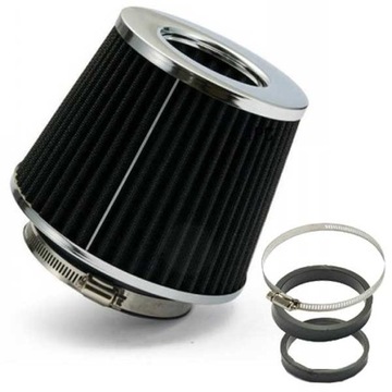 SPORTOWY FILTR POWIETRZA STOŻEK 76/89/102mm BK