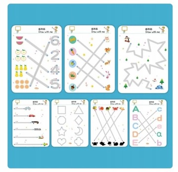 Набор интерактивных упражнений для детей, простые логические задачки, 64 шт.