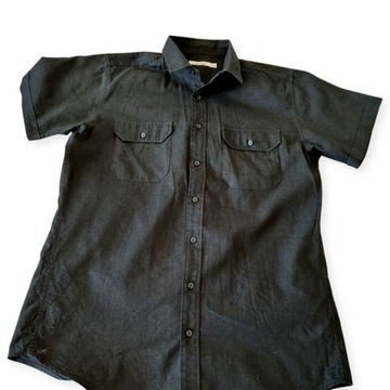 Lniana koszula Dressman L 41/42 / 9395