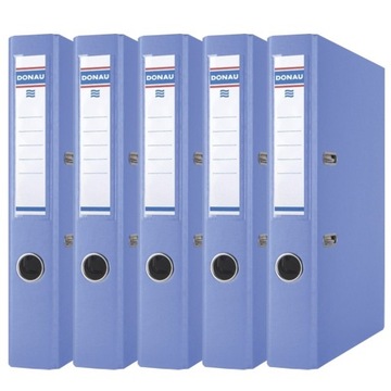5x Segregator A4 Master Donau 50mm Jasnoniebieski