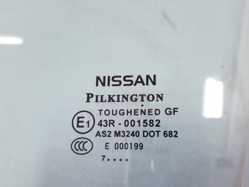 NISSAN QASHQAI I 07R J10 SKLO (OKNO) DVEŘE LEVÝ PŘEDNÍ