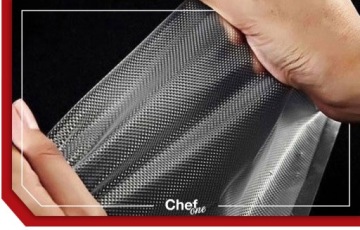 ФОЛЬГА ChefOne ДЛЯ ЗАКРЫТИЯ РУКАВА МАШИНЫ 28см 3м с накаткой + НАКЛЕЙКИ