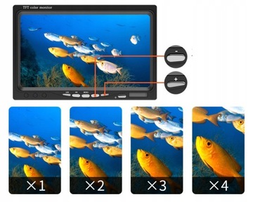 KAMERA WĘDKARSKA ERCHANG DV3524E-DVR NAGRYWANIE 7 CALI, WALIZKA