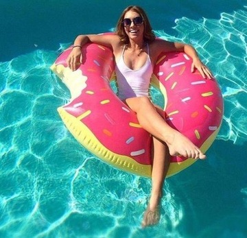 Duże Koło Plażowe Dmuchane do Pływania Basen 56265