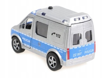 АВТОМОБИЛЬ ПОЛИЦИИ АВТОМОБИЛЬ металлическая модель. Говорю по-польски