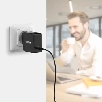БЫСТРОЕ СЕТЕВОЕ ЗАРЯДНОЕ УСТРОЙСТВО CHOETECH USB-C PD 60W 3A