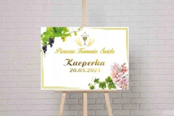 Приветственная доска ПВХ, 5мм, Первое причастие, 70х50см