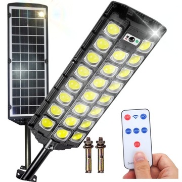 LAMPA ULICZNA 2000 W SOLARNA 23 LED Z CZUJNIKIEM RUCHU