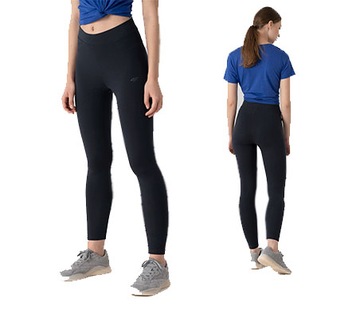 4F LEGGINSY DAMSKIE SPORTOWE LEG350 GRANAT roz. S