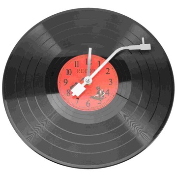 Zegar na ścianę, winyl rekord muzyka Decor wiszące