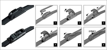 WYCIERACZKA Płaska TYPU-U BEZSZKIELETOWA 550 mm