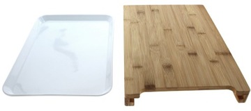 Бамбуковая разделочная доска с контейнером TADAR