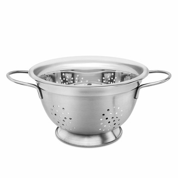 CEDZAK DRUSZLAK KUCHENNY STALOWY 22 CM