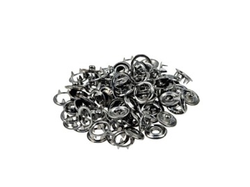 Набор для работы с кожей - люверсы, дырочки, кнопки, 128 штук. ГЕКО