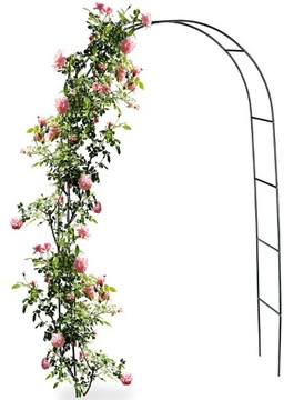PERGOLA OGRODOWA OZDOBA ŁUK NA KWIATY RÓŻE + KOTWY
