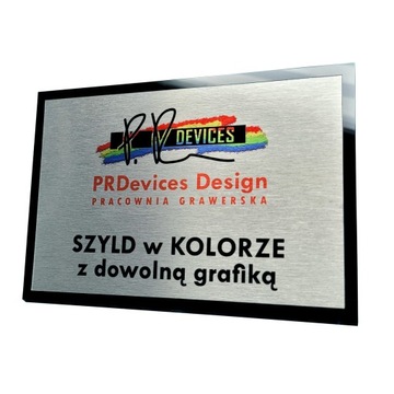 Tabliczka na drzwi - twoja nazwa logo- 30x20 kolor