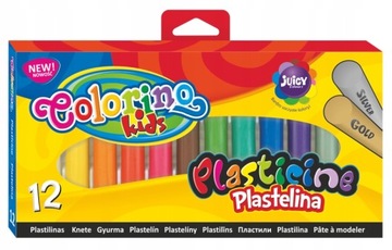 Plastelina 12 kolorów Colorino Kids