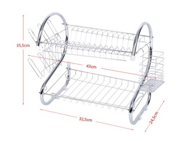 КАПЕЛЬНИЦА, ПОДДОН ДЛЯ СУШКИ ПОСУДЫ, ДВУХУРОВНЕВОЙ ПОДДОН